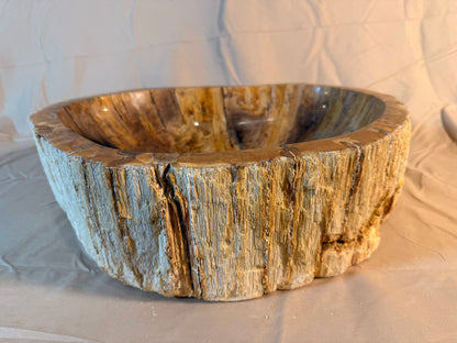 Petrified Wood Stone Vessel Sink, PW22