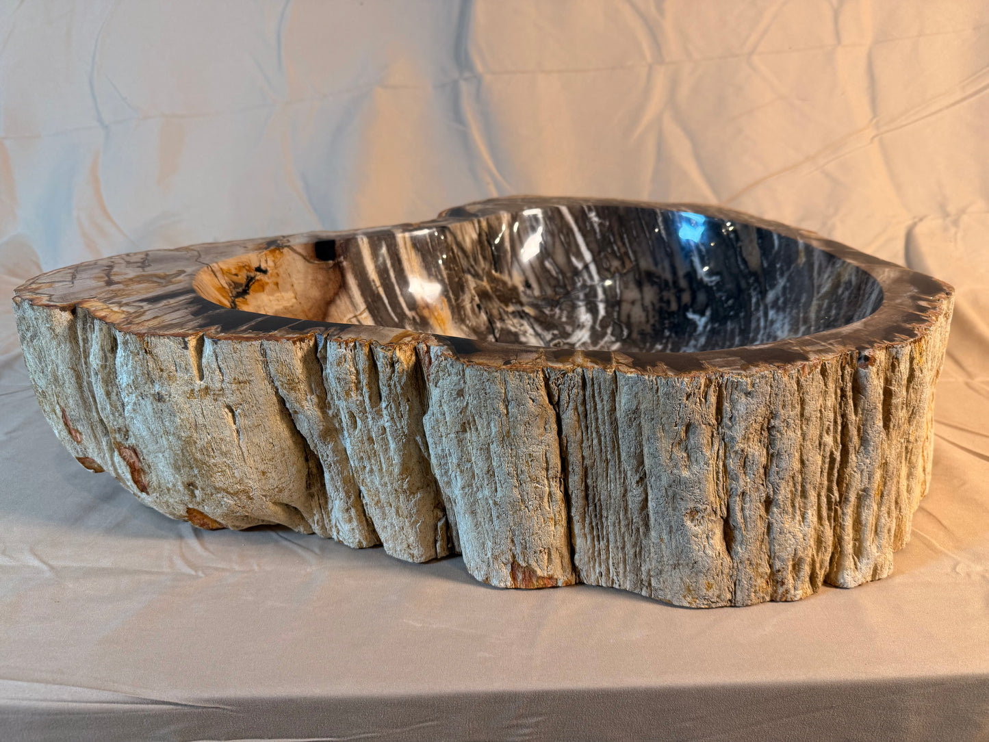 Petrified Wood Stone Vessel Sink, PW23