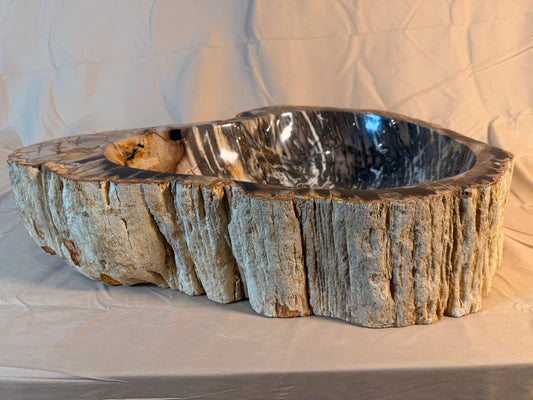 Petrified Wood Stone Vessel Sink, PW23