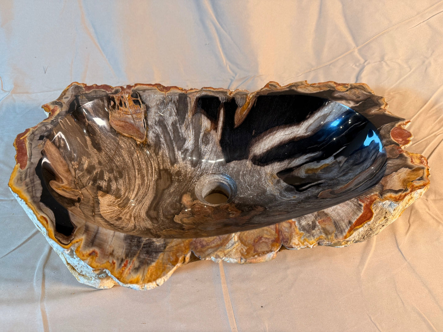 Petrified Wood Stone Vessel Sink, PW24