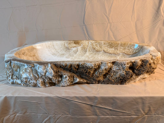 Onyx Stone Vessel Sink, Organic Shape, ON06