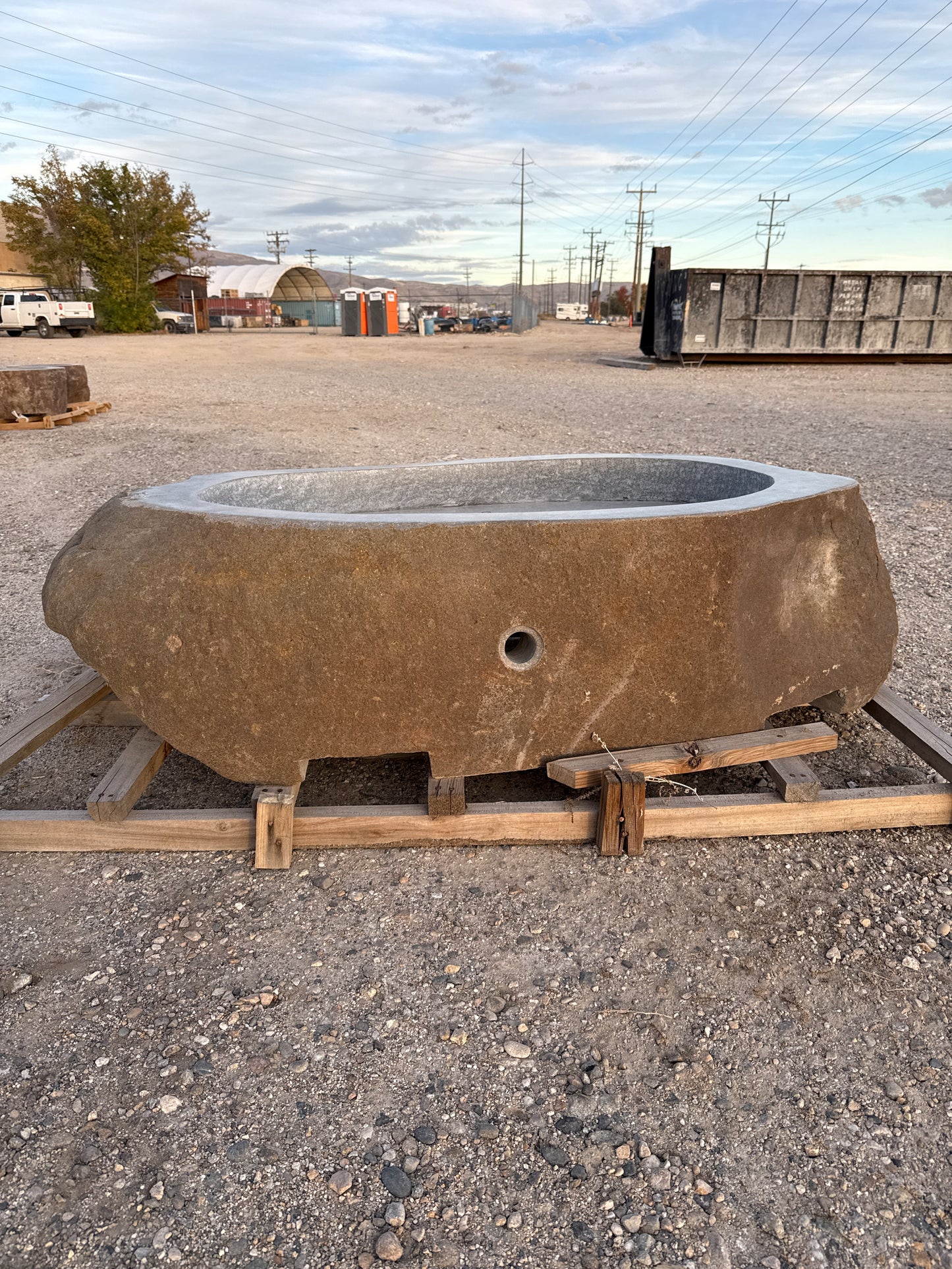 Natural Stone / Real River Boulder Gas Fire Pit RBFP04