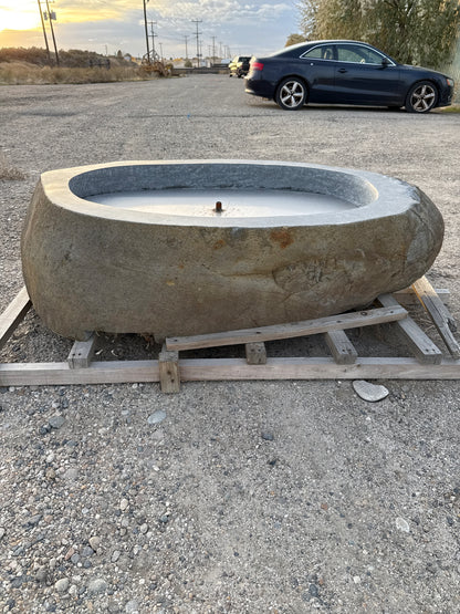 Natural Stone / Real River Boulder Gas Fire Pit RBFP04