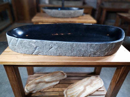 River Boulder / River Rock Stone Vessel Sink, RR11