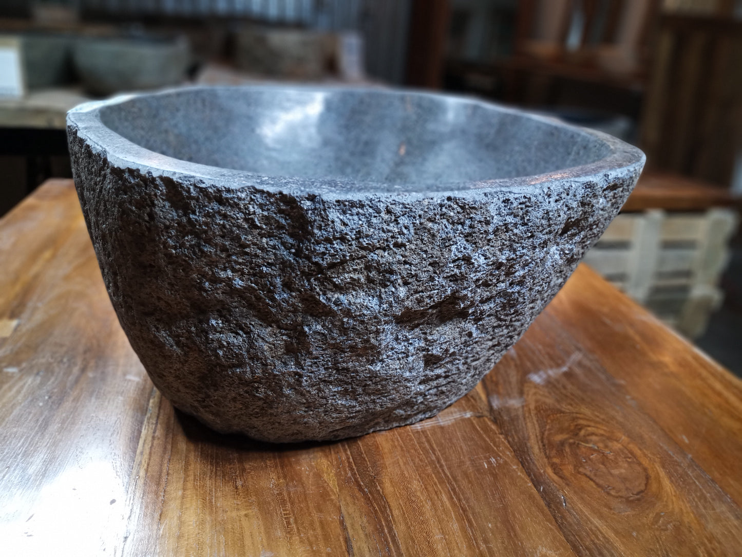 River Boulder / River Rock Stone Vessel Sink, RR13