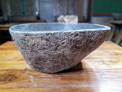 River Boulder / River Rock Stone Vessel Sink, RR13