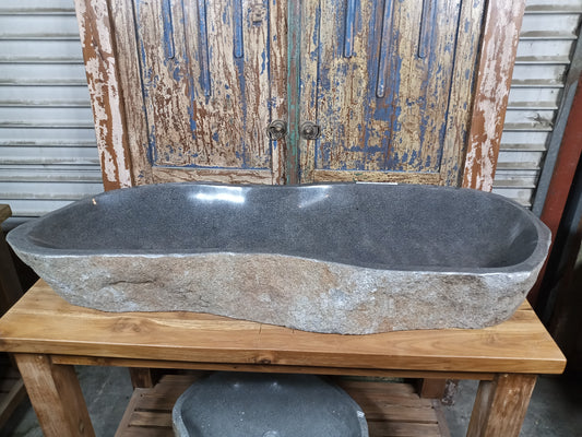 River Boulder / River Rock Stone Vessel Sink, RR15