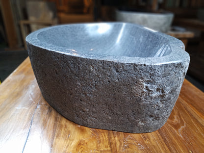 River Boulder / River Rock Stone Vessel Sink, RR17