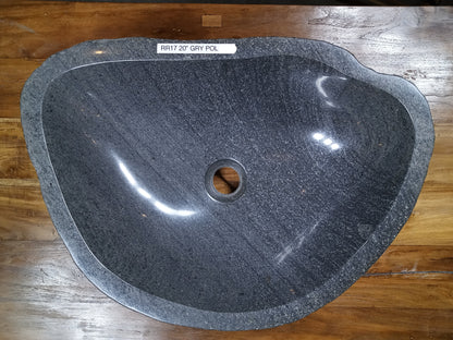 River Boulder / River Rock Stone Vessel Sink, RR17