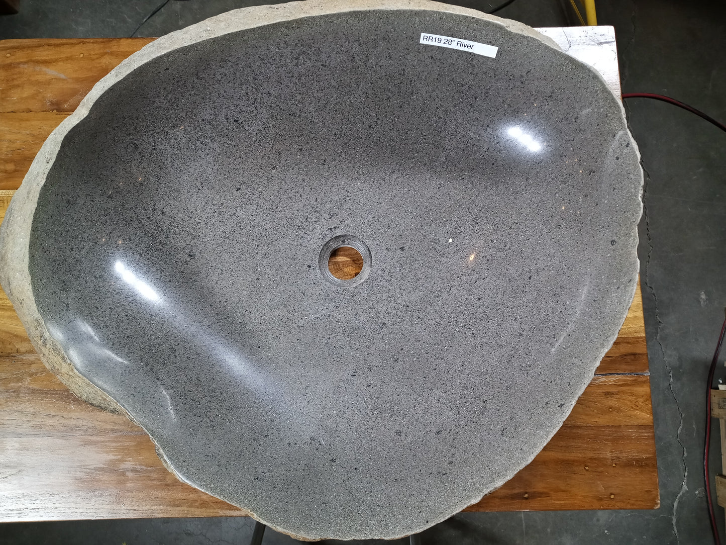 River Boulder / River Rock Stone Vessel Sink, RR19