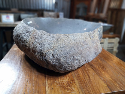 River Boulder / River Rock Stone Vessel Sink, RR19