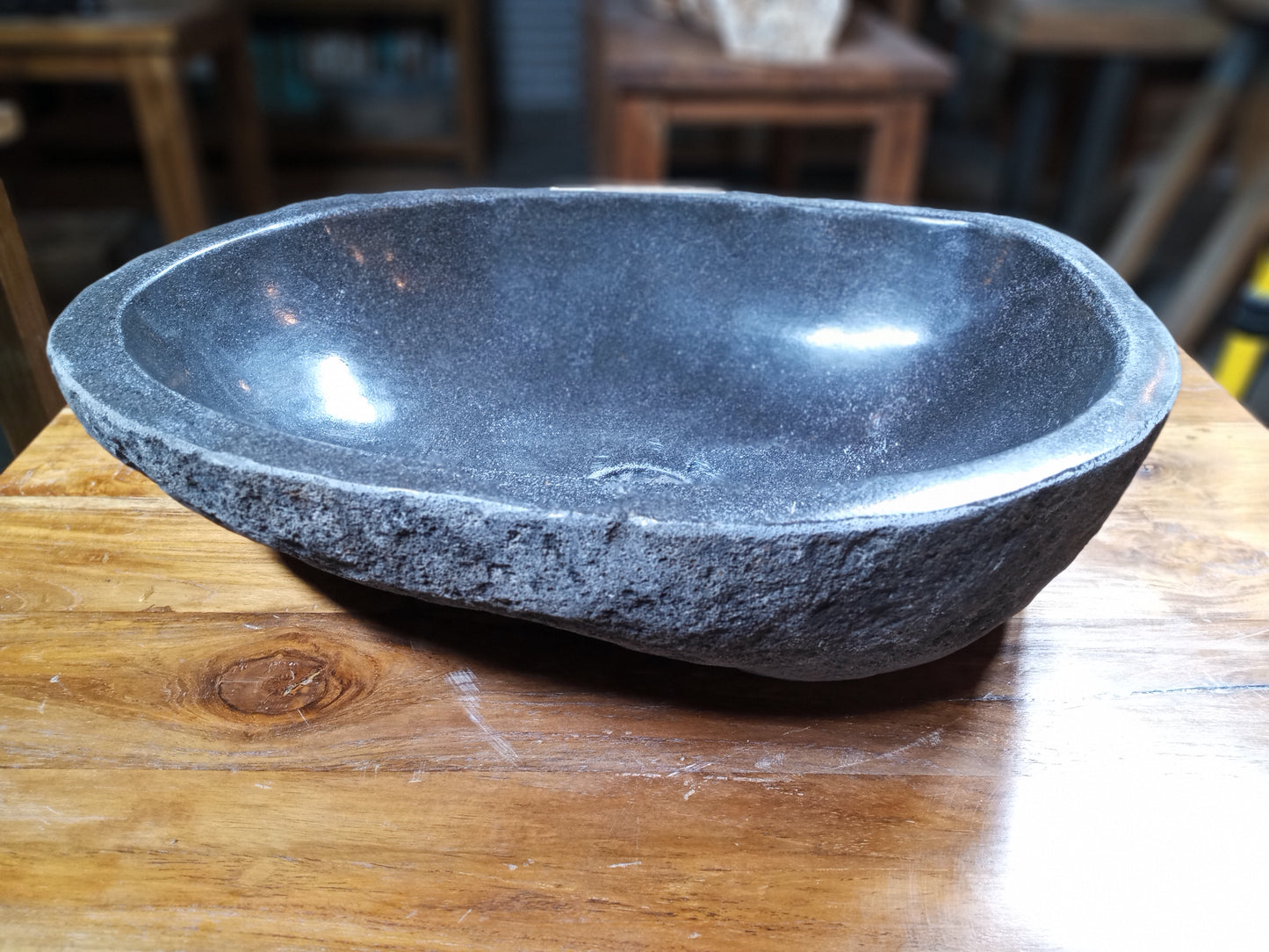 River Boulder / River Rock Stone Vessel Sink, RR1