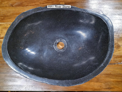 River Boulder / River Rock Stone Vessel Sink, RR1