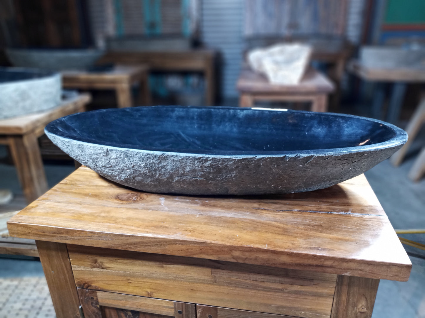 River Boulder / River Rock Stone Vessel Sink, RR21