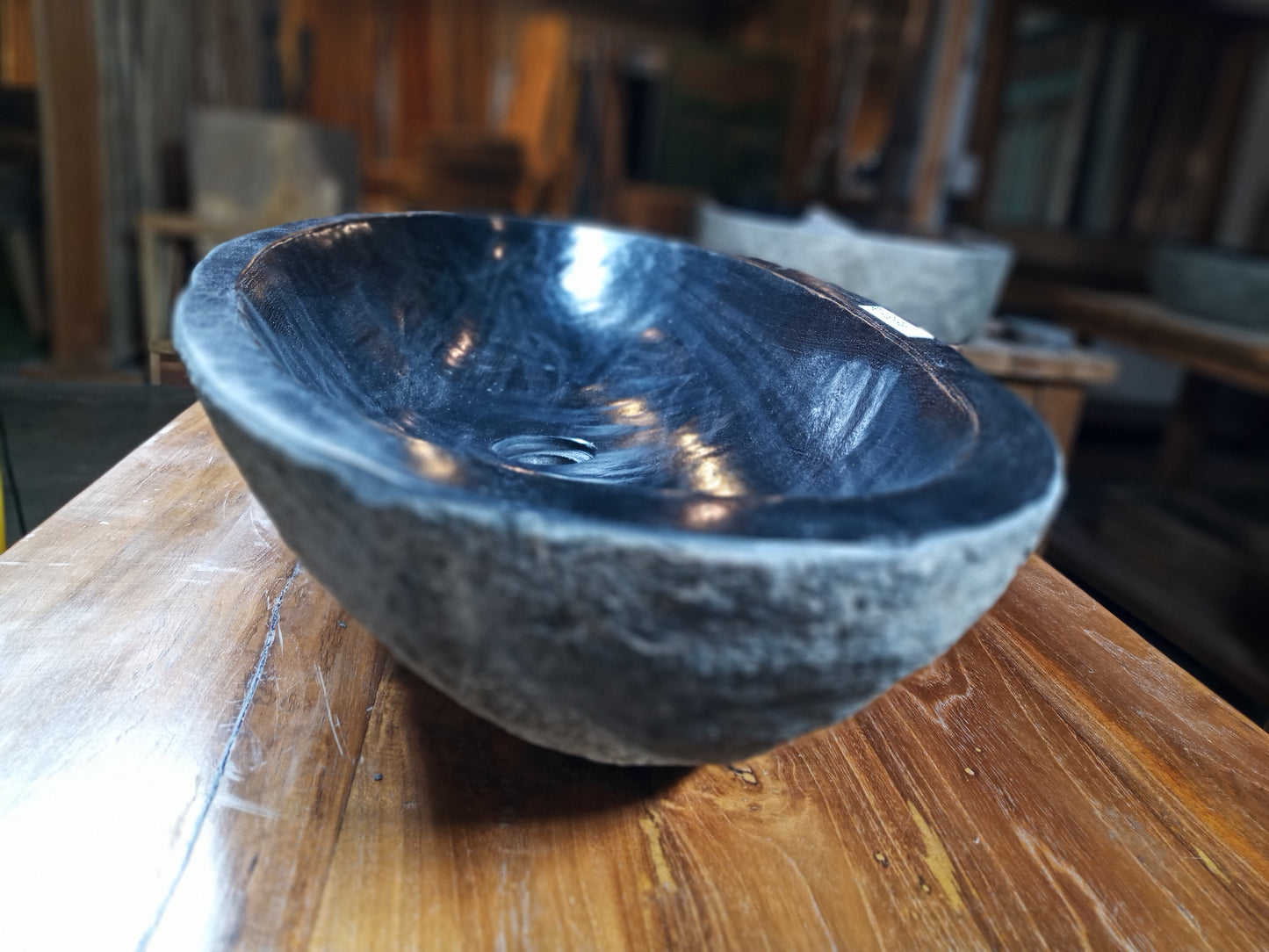 River Boulder / River Rock Stone Vessel Sink, RR21