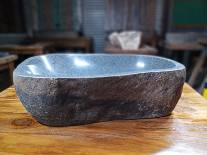 River Boulder / River Rock Stone Vessel Sink, RR3