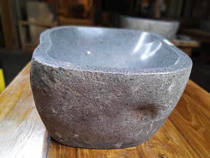 River Boulder / River Rock Stone Vessel Sink, RR3