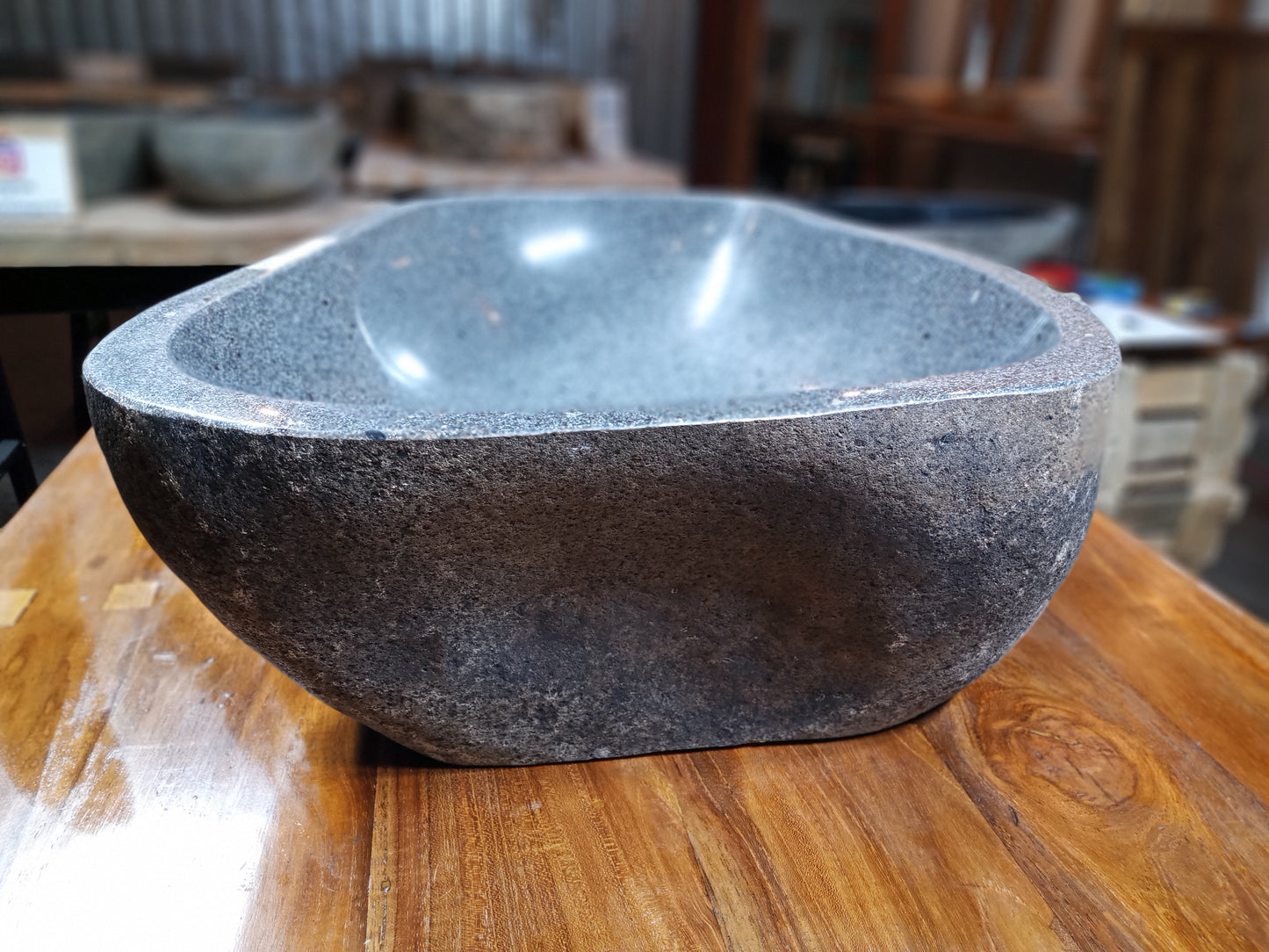 River Boulder / River Rock Stone Vessel Sink, RR3