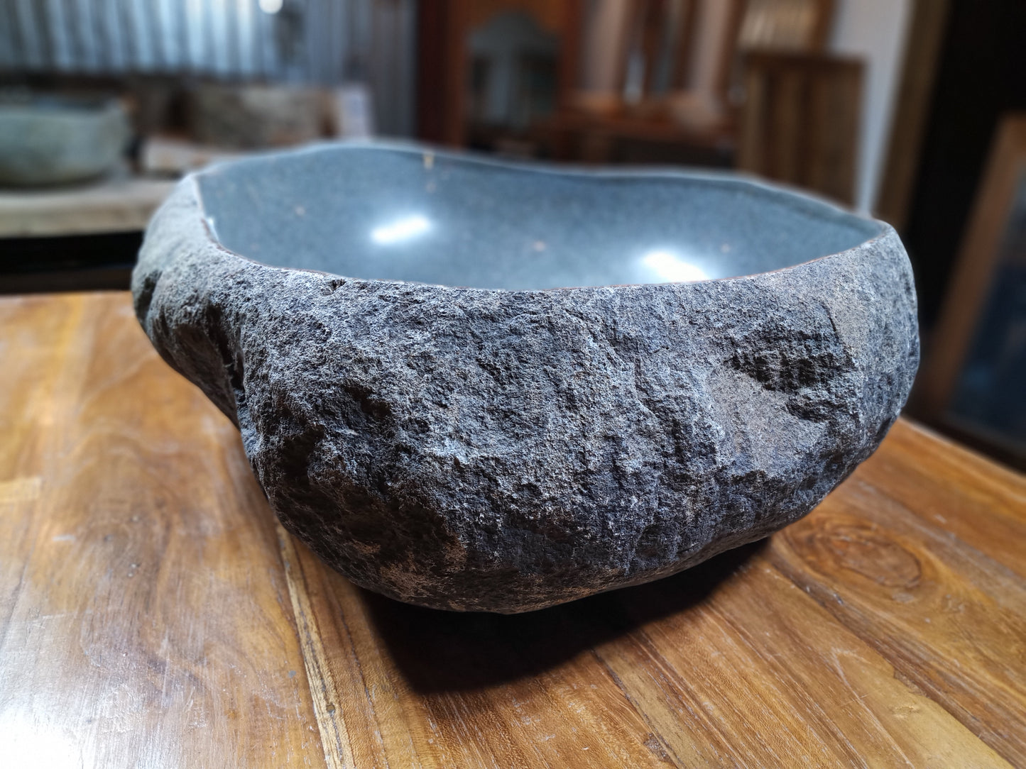 River Boulder / River Rock Stone Vessel Sink, RR5