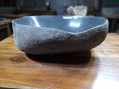 River Boulder / River Rock Stone Vessel Sink, RR6
