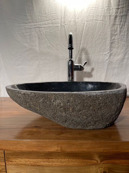 Natural Stone or River Rock or River Boulder bathroom vessel sink