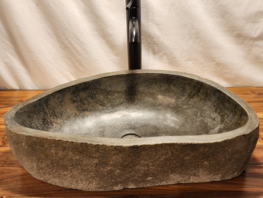 Andesite Natural Stone Vessel Sink, AND3 - Impact Imports