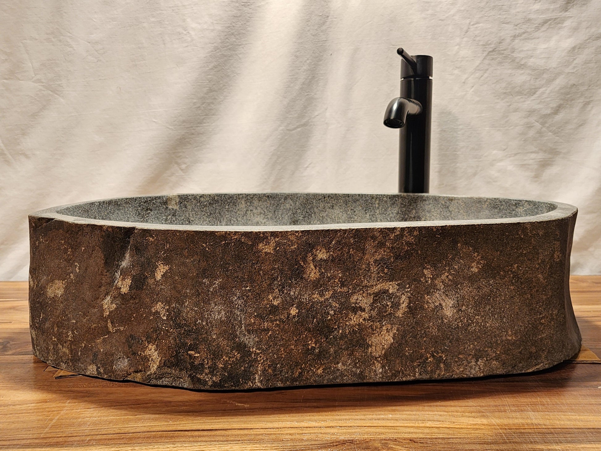 Andesite Natural Stone Vessel Sink, AND6 - Impact Imports
