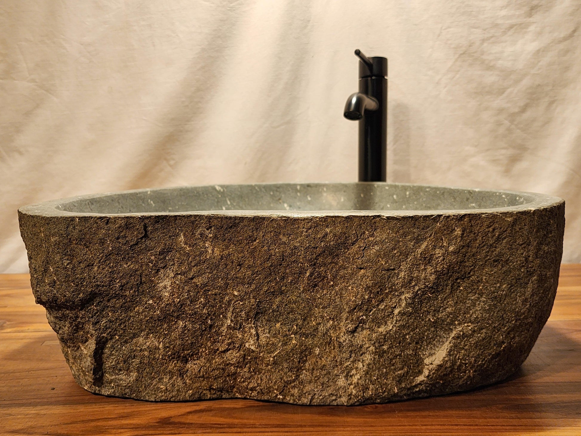 Basalt Natural Stone Vessel Sink, BAS 3 - Impact Imports