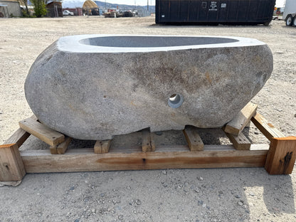 Natural Stone / Real River Boulder Gas Fire Pit RBFP09