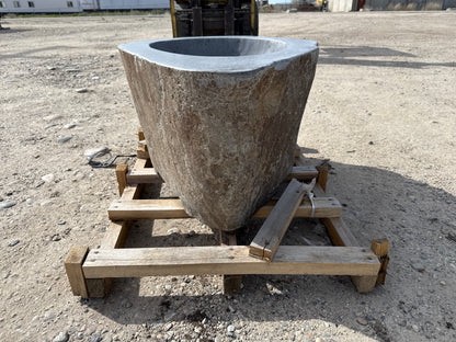 Natural Stone / Real River Boulder Gas Fire Pit RBFP12
