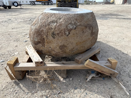 Natural Stone / Real River Boulder Gas Fire Pit RBFP07