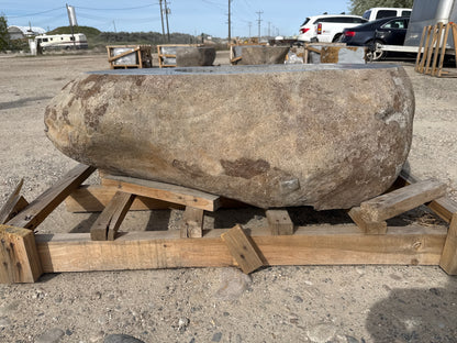 Natural Stone / Real River Boulder Gas Fire Pit RBFP07