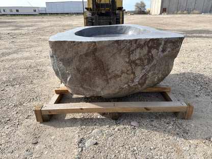 Natural Stone / Real River Boulder Gas Fire Pit RBFP02