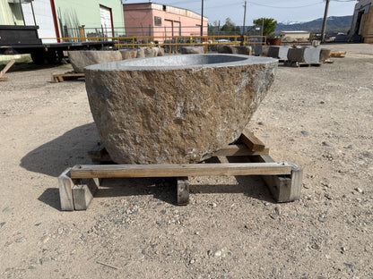 Natural Stone / Real River Boulder Gas Fire Pit RBFP10