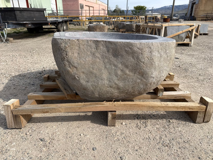 Natural Stone / Real River Boulder Gas Fire Pit RBFP05
