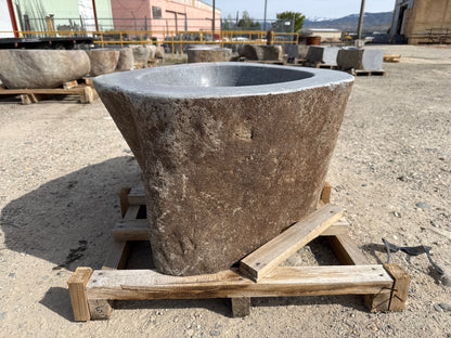 Natural Stone / Real River Boulder Gas Fire Pit RBFP12