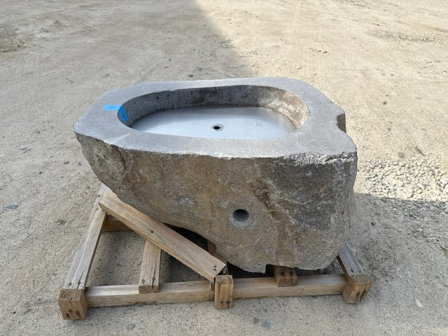 Natural Stone / Real River Boulder Gas Fire Pit RBFP01