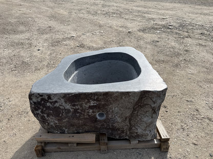 Natural Stone / Real River Boulder Gas Fire Pit RBFP03