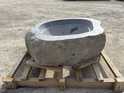 Natural Stone / Real River Boulder Gas Fire Pit RBFP05