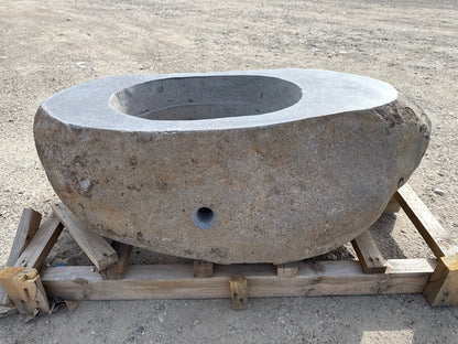 Natural Stone / Real River Boulder Gas Fire Pit RBFP07