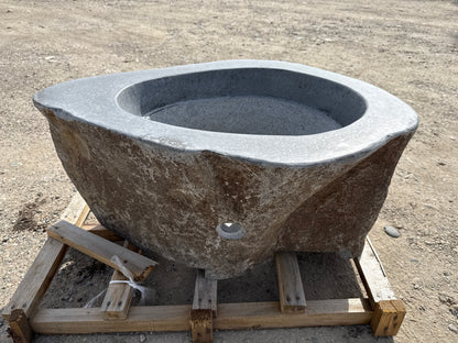 Natural Stone / Real River Boulder Gas Fire Pit RBFP12