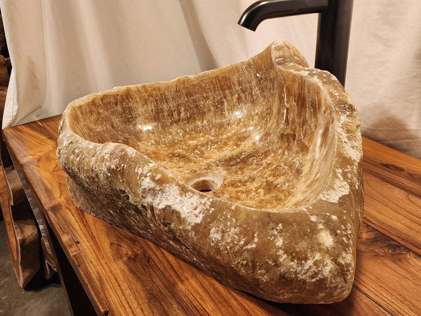 Mixed Brown Onyx Organic Stone Vessel Sink - MBOO1 - Impact Imports