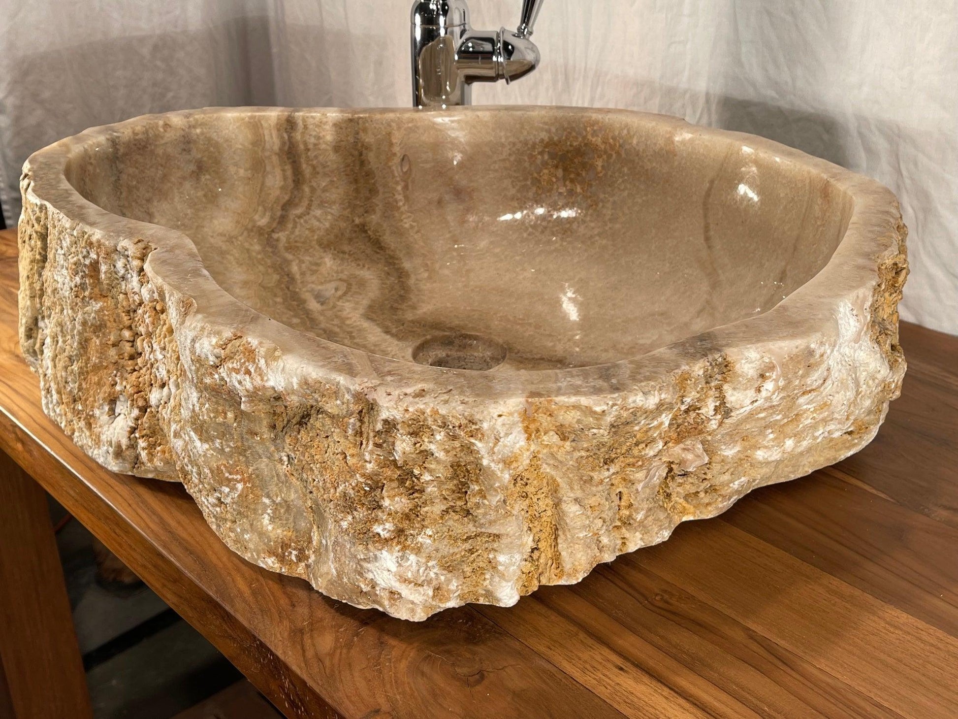Mixed Brown Onyx Stone Vessel Sink, MBO4 - Impact Imports