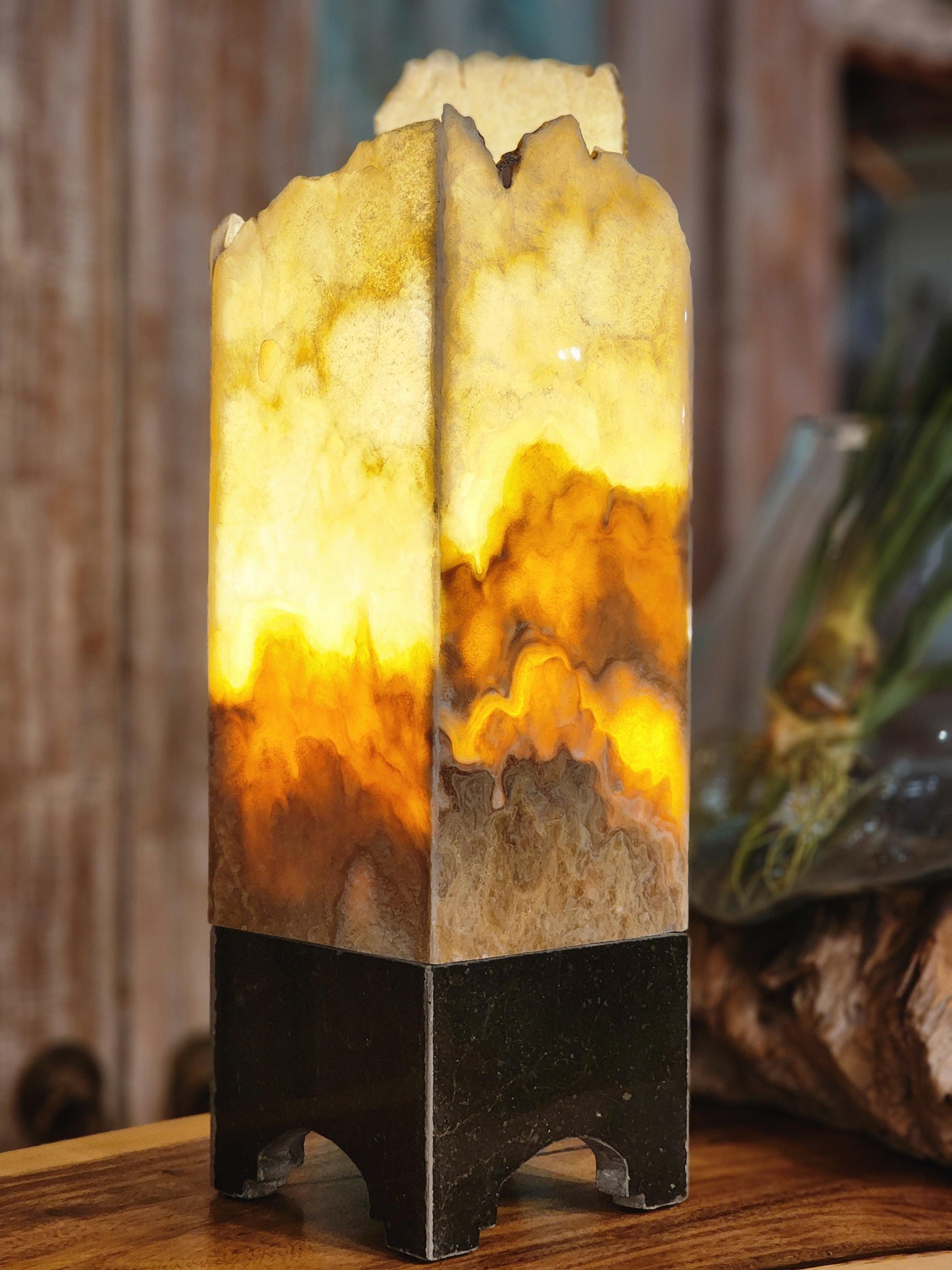 Natural Onyx Stone Lamp - OL1 - Impact Imports