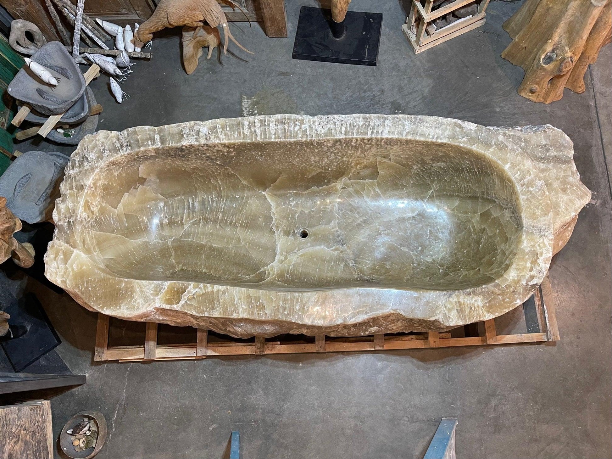 Onyx Natural Stone Bathtub - Impact Imports