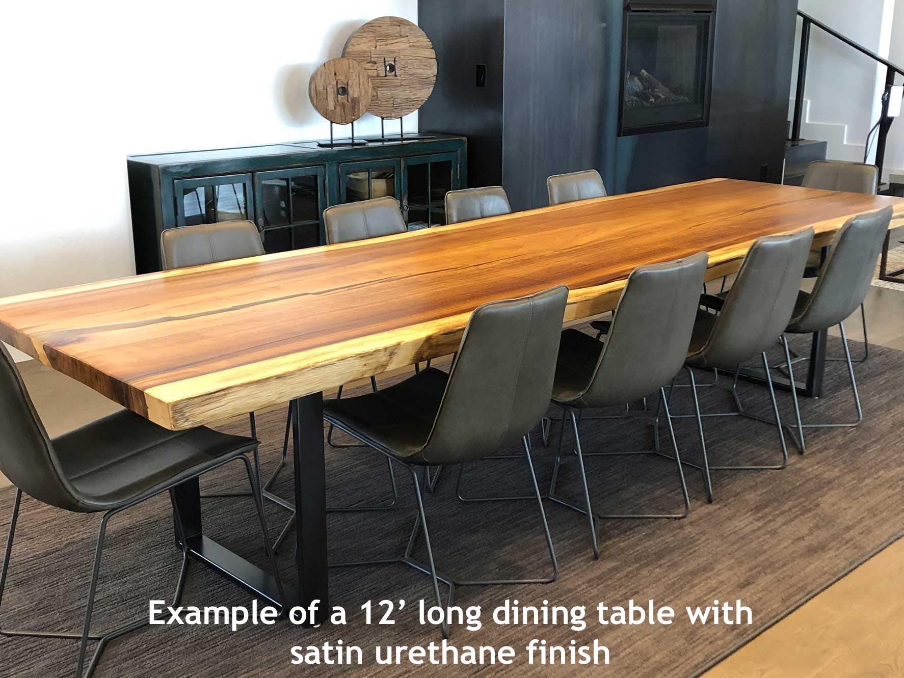 Live Edge Conference Table - Parota Wood Slab Dining Table - 96