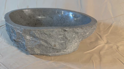 River Boulder / River Rock Stone Vessel Sink, RR28