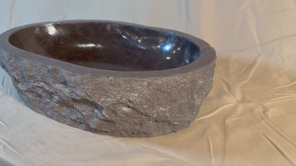 River Boulder / River Rock Stone Vessel Sink, RR27