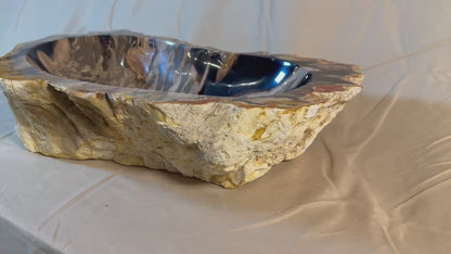 Petrified Wood Stone Vessel Sink, PW24