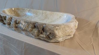 Onyx Stone Vessel Sink, Organic Shape, ON07